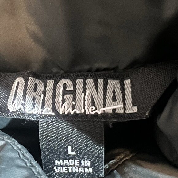 Nicole Miller Women’s Asymetrical Zipper Vest Large Gray Quilted Winter Outdoor - Picture 4 of 9